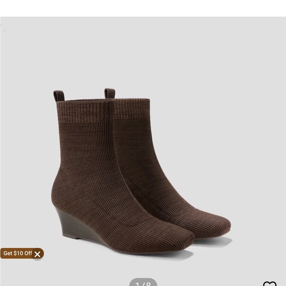 Chic Dark Brown Ankle Booties for Women NWOT